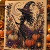 Quirky Halloween Art Projects Ghost Faux Pearl DIY Kit, Spooky 3D Bead Festive Kit Painting Crafts, Gothic Wall for Adults Beginners Creative