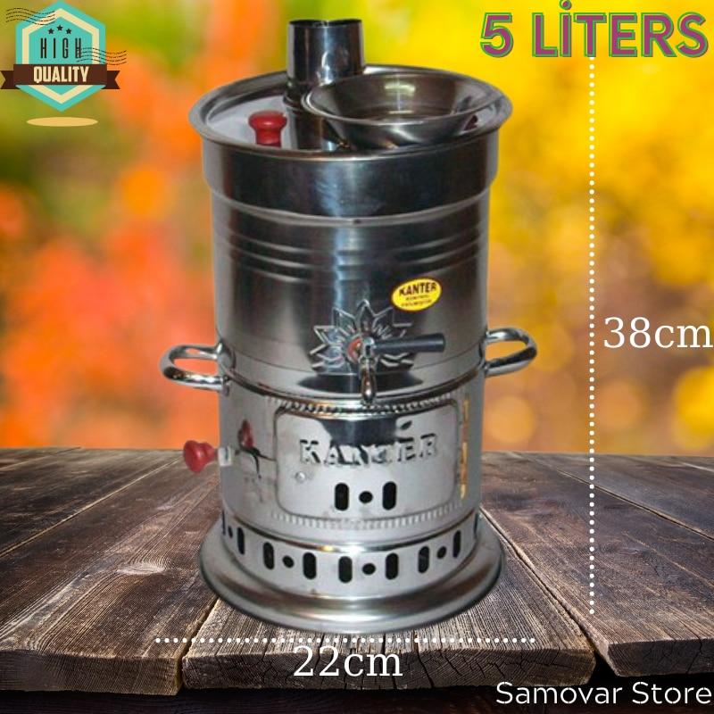 Самовар из нержавеющей стали, чайник, грелка, кемпинг, самовар, чайная урна, плато, презентация, чайник, заварочный чайник, аксессуары для кемпинга, пикника