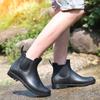 Парные водонепроницаемые ботинки челси женские на платформе дождевые ботинки 2024 года резиновые сапоги женские рабочие резиновые сапоги для отдыха на открытом воздухе Botines Mujer