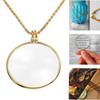 5x Necklace Magnifying Glass Gift Portable Monocle Optical Magnifier Necklace  Elderly