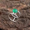 Green Onyx Cab Gemstone 925 Sterling Silver Jewelry Handmade Ring Gift For Mom RR-13-29