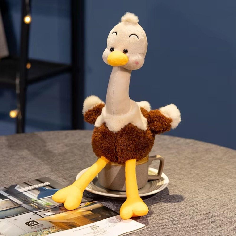 Soft Stuffed Long-Legged Ostrich Plush Toy Cartoon Ostrich Plush Doll Children Gift
