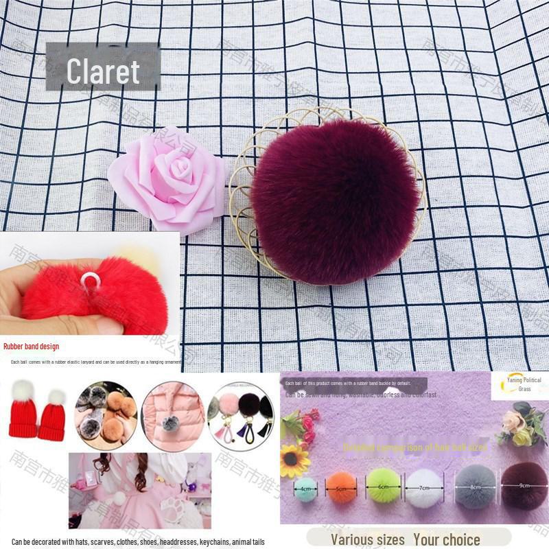 Помпоны из меха кролика Рекс для украшений, одежды, обуви, головных уборов, брелоков и сумок