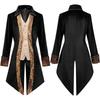 European and American Men's Steampunk Medieval Jacket Gothic Outerwear Uniform Gothic Coat Uniform