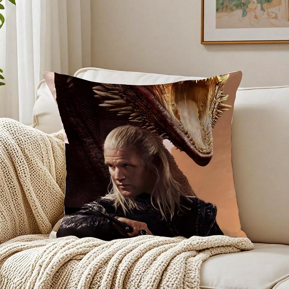 DDaemon Targaryen Наволочка для подушки с топпером Фэнтези Декоративная наволочка для подушки Защита от пылевых клещей Декор гостиной Дивана Подушка Комната