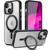 Case - BOOLING - for iPhone 15 Plus - Shockproof - Magnetic Ring Stand - Black