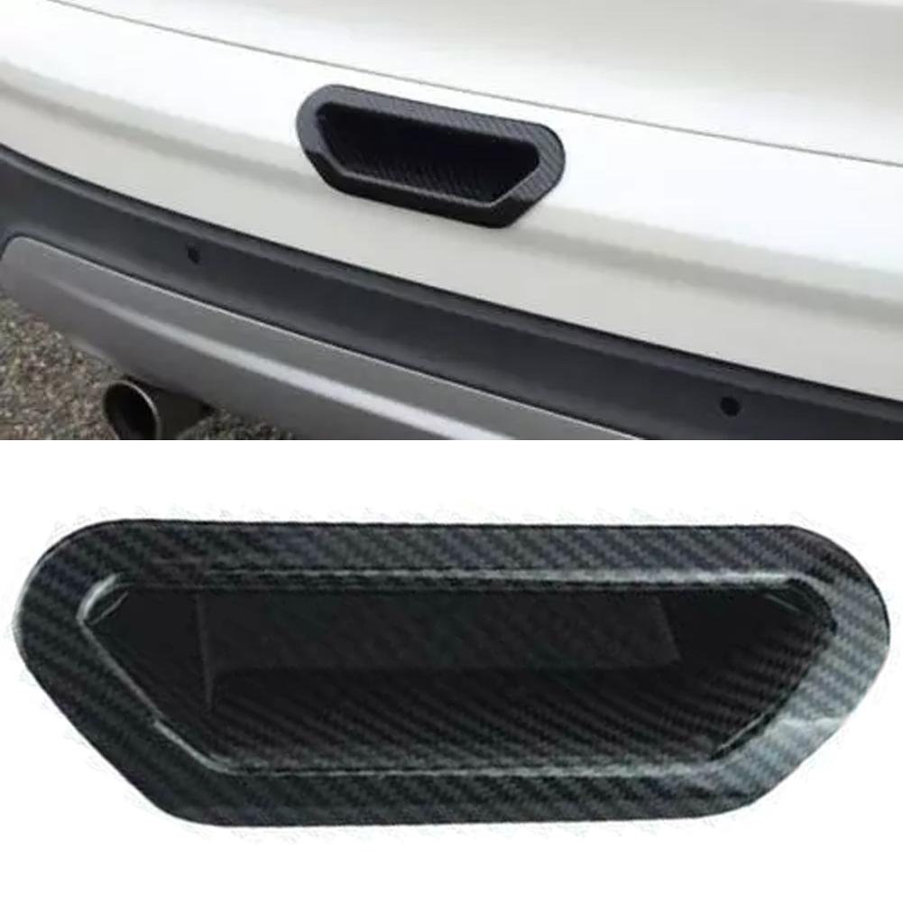 Carbon Fiber Tailgate Handle Cover for Ford Escape For Kuga 2013 2019 Waterproof and Heat Resistant Custom Fit