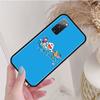 Black Case for iPhone 16 15 Plus 14 13 12 11 Pro 8 6 SE XR XS Max P30 Nova 5T Y5P Y6 Y7 Y8P Y9 Realme C30 C33 C31 W-55 Cute Doraemon