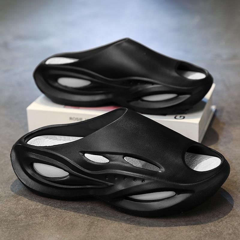 Мужские сандалии и шлепанцы, летние кроссовки и шлепанцы, мужские нескользящие мягкие шлепанцы из ЭВА, повседневная пляжная обувь