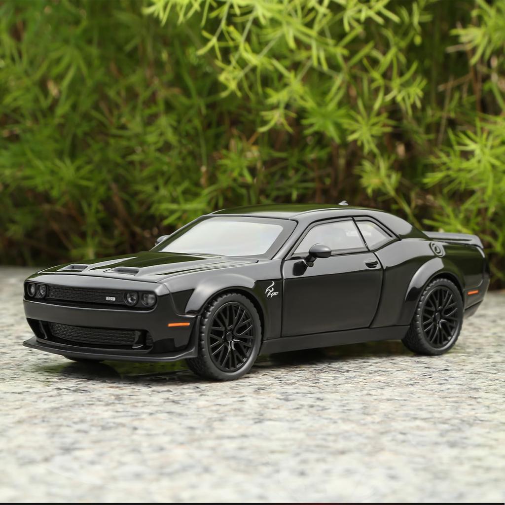Масштаб 1/32 Dodge Hellcat Challenger Die Cast Metel Pull Back Model Car Hellcat со звуком и светом Hellcat Car Toy Car Toy Gifts для детей от 3 лет и старше
