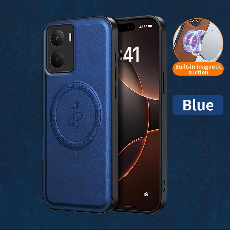 Магнитный чехол с беспроводной зарядкой для Realme 14 5G Realme 14T Защитная накладка PU кожа Жесткая задняя крышка Coque