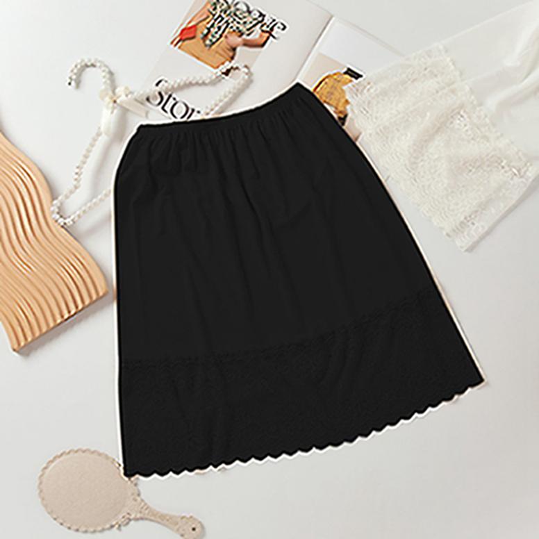 Женская нижняя юбка средней длины, кружевная непроницаемая внутренняя юбка Hanfu