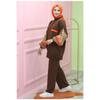 Women's Double Hijab Suit Winter Pique