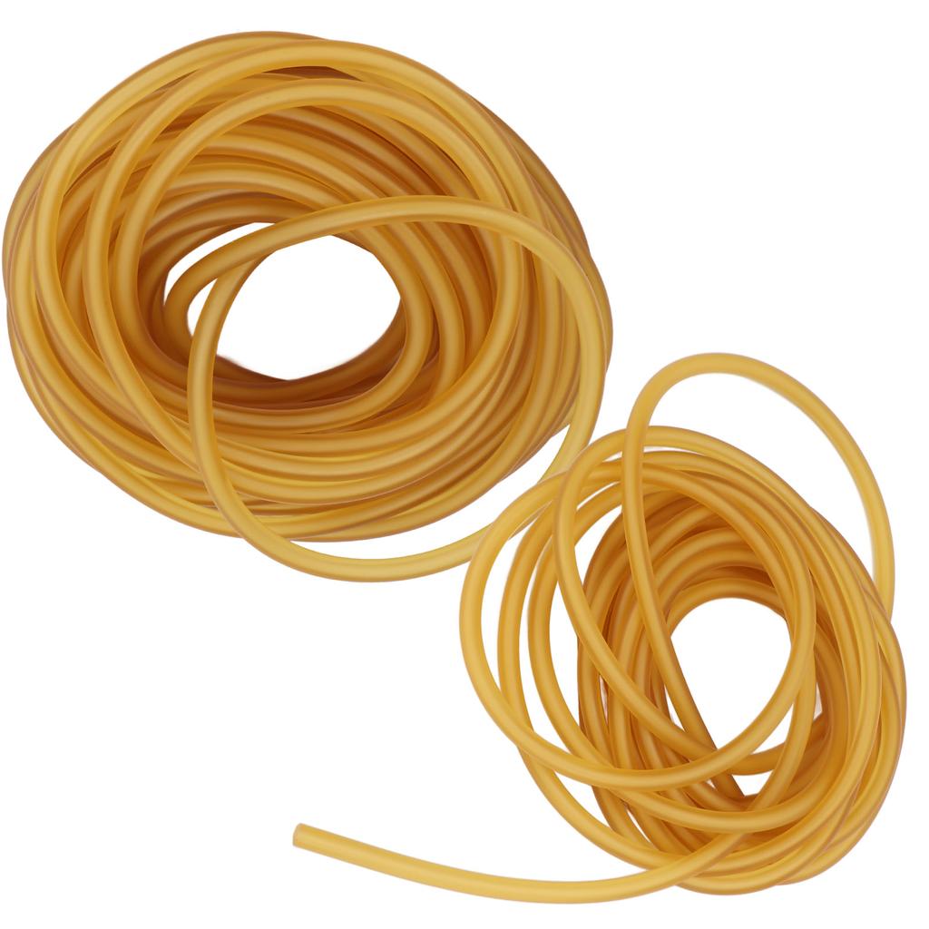 Латексная резинка, желтая высокоэластичная трубка из натурального каучука для рогаток, выполнения фитнес-упражнений