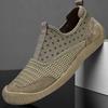 Mesh Shoes Men's 2025 Summer New Mesh Breathable Casual Shoes One Pedal Non-slip Bag Head Outdoor Sports Men's Shoes