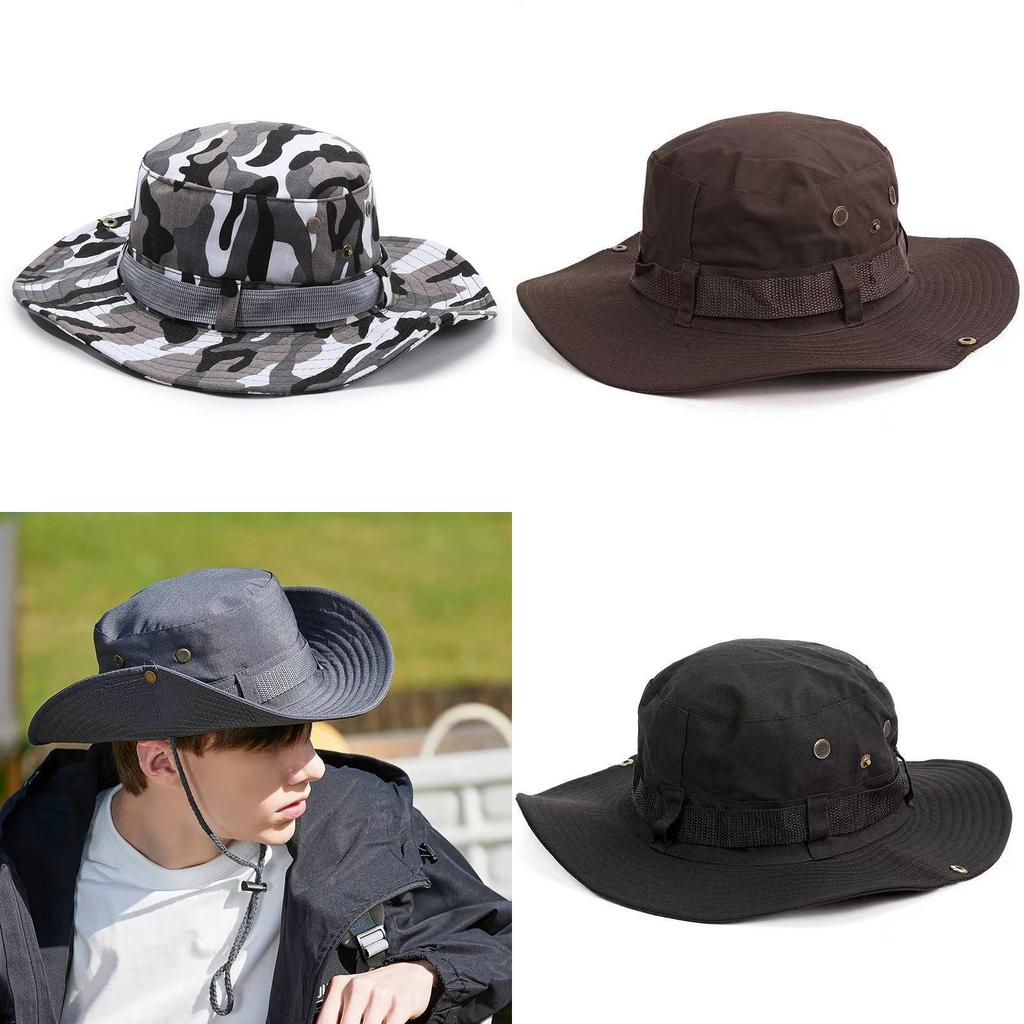 Outdoor Sun Hat For Camping With Breathable Cotton Fabric For Fishing And Hiking