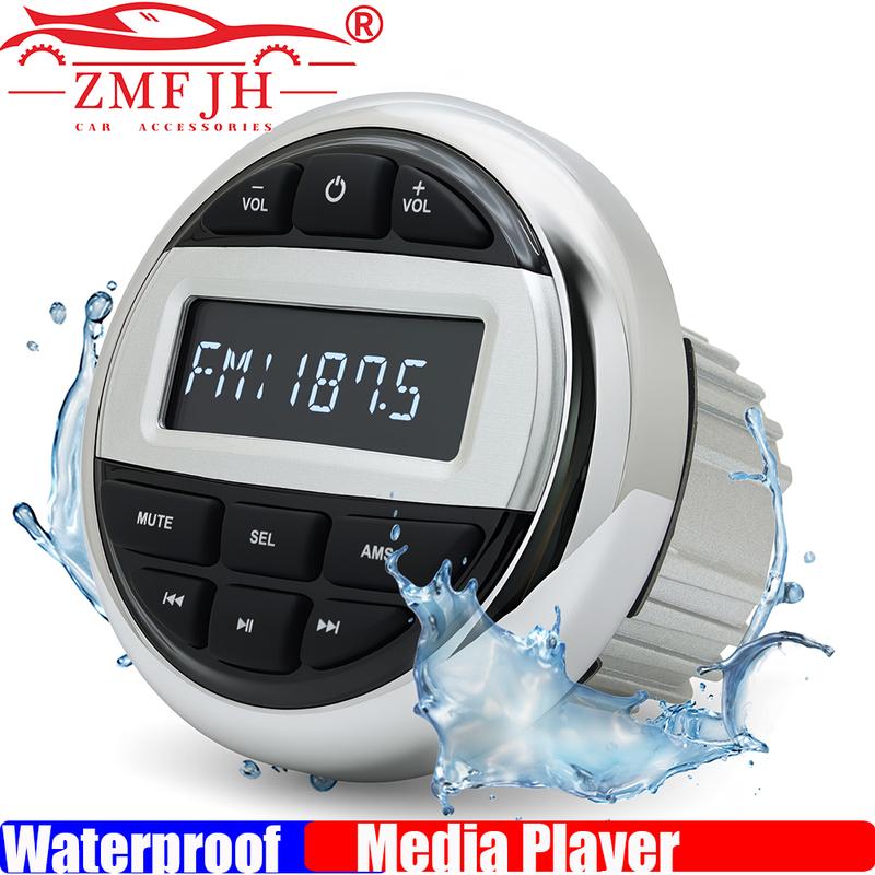 ZMFJH Bluetooth-совместимая система радио для лодки Медиаплеер Морское радио / Динамик / FM AM антенна Водонепроницаемое MP3 Аудио Радио