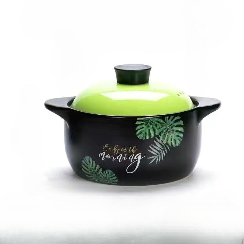 Большая керамическая кастрюля для супа Nordic Orange Lid 2.5-6L Кастрюля Домашняя кухня Кухня Кастрюля Пароварка