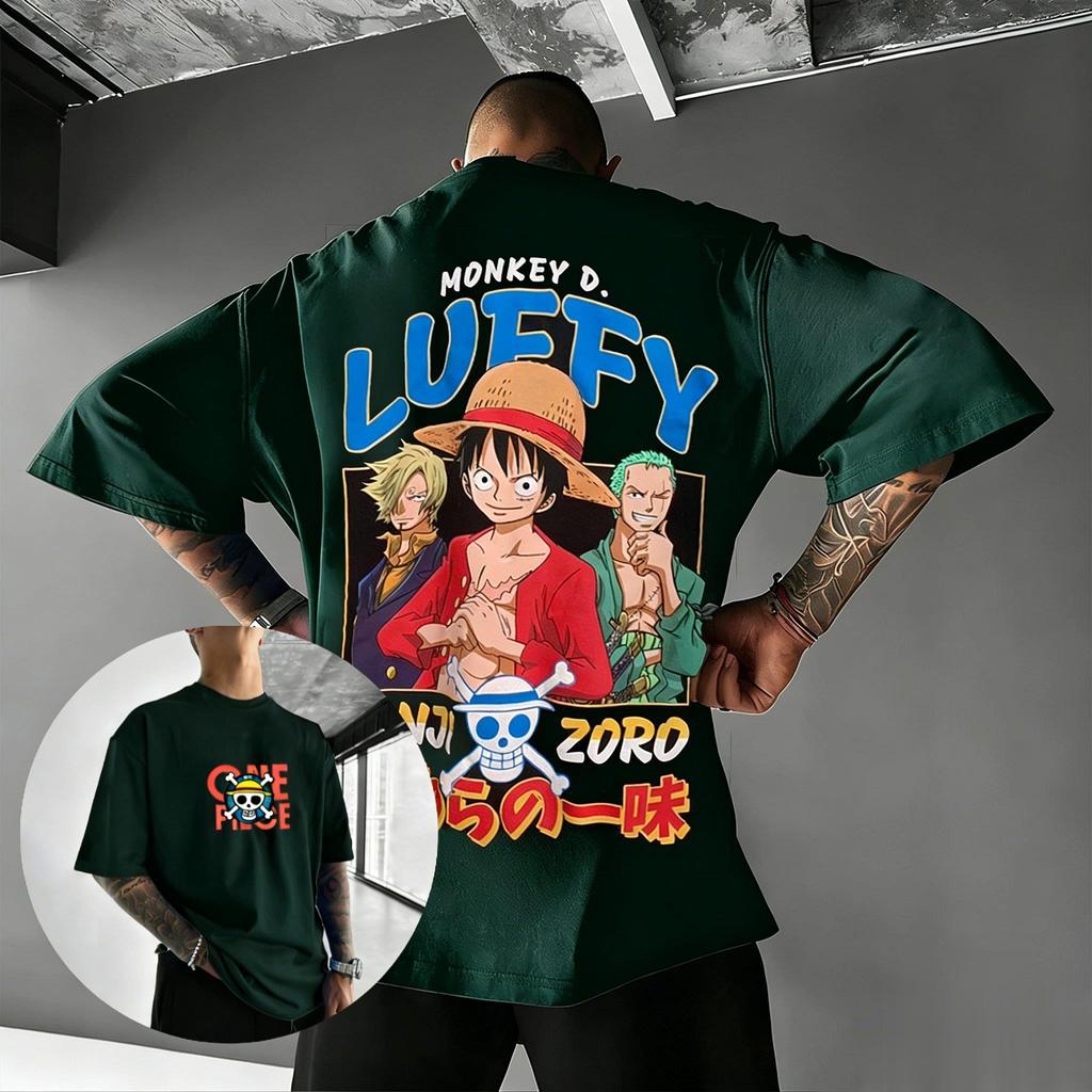 2026 Лето Y2k Оверсайз Цельный Luffy Аниме Графический Футболка Мужчины Женщины Уличная Одежда Футболка Повседневная С Коротким Рукавом Топы Мультяшный Принт