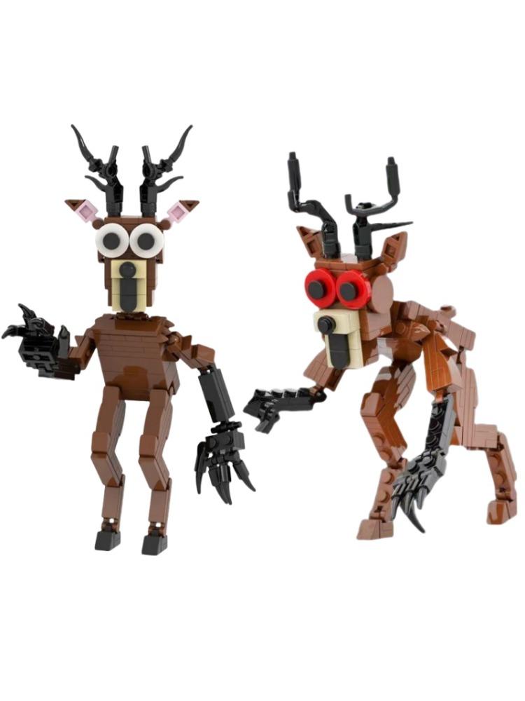 99 Nights in The Forested Owl Deer Large Collection Bricks Toys Halloween MOnster Model BUilding Blocks Fans Construction Toy