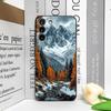 Винтажный чехол для телефона с лесным пейзажем и горным пейзажем для Motorola Moto Edge 50 Fusion 40 30 Neo G24 G75 G85 G84 G54
