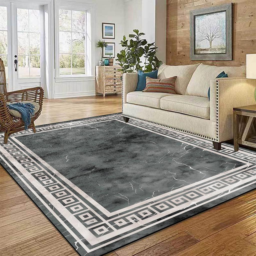 Nordic Luxury High-end Carpets для гостиной, современный домашний декор, большие ковры для спальни, гостиной, моющийся нескользящий напольный коврик