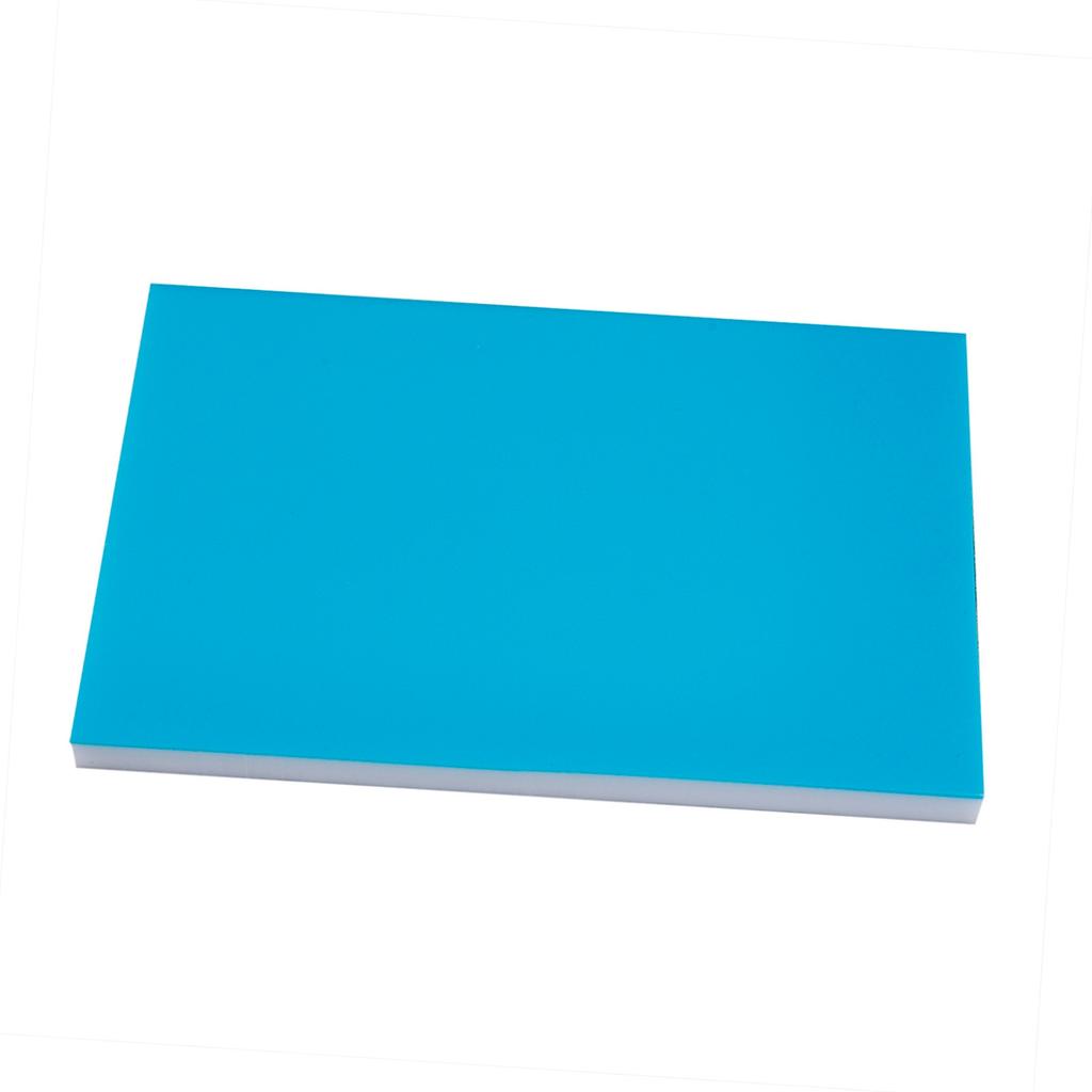 Colored Sandwich Rubber Stamp Carving Block for DIY Stamp(blue White)