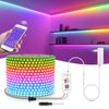 DC5V WS2812B RGBIC LED Strip Lights 5MM With Bluetooth Controller LED Tape Diode Light Individually Addressable Music Sync