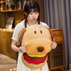 Cute Hamburger Dog Stuffed Animal With Soft Short Plush Ideal For Gifts And Decor