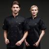 High Quality Men Kitchen Restaurant Cook Workwear Chef Uniform Multiple Colour Shirt Chef Jacket T-shirt
