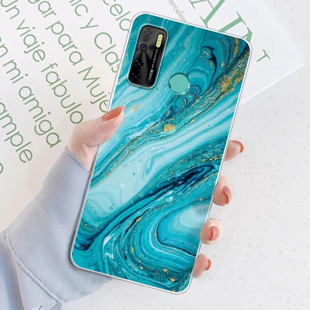 Чехол-бампер для Tecno Spark 5 Pro / Tecno Camon 15 Air / Camon15, прозрачный, из мягкого силикона TPU, или чехол для Tecno Spark 5