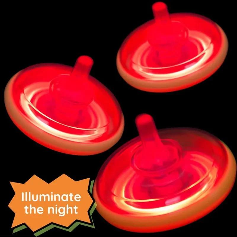 12/24 Pcs Fun Led Luminous Spinning Top For Kids Birthday Halloween Christmas Carnival Party Favors Pinata Fillers Kids Rewards