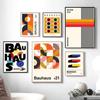 Bauhaus Abstract Geometric Line Colorful Wall Art Nordic PostersCanvas Painting  And Prints Wall Pictures For Living Room Decor