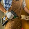 Wear Resistant Carpenter Work Clothes Waterproof Thickened Canvas Tool Bag  Kitchen