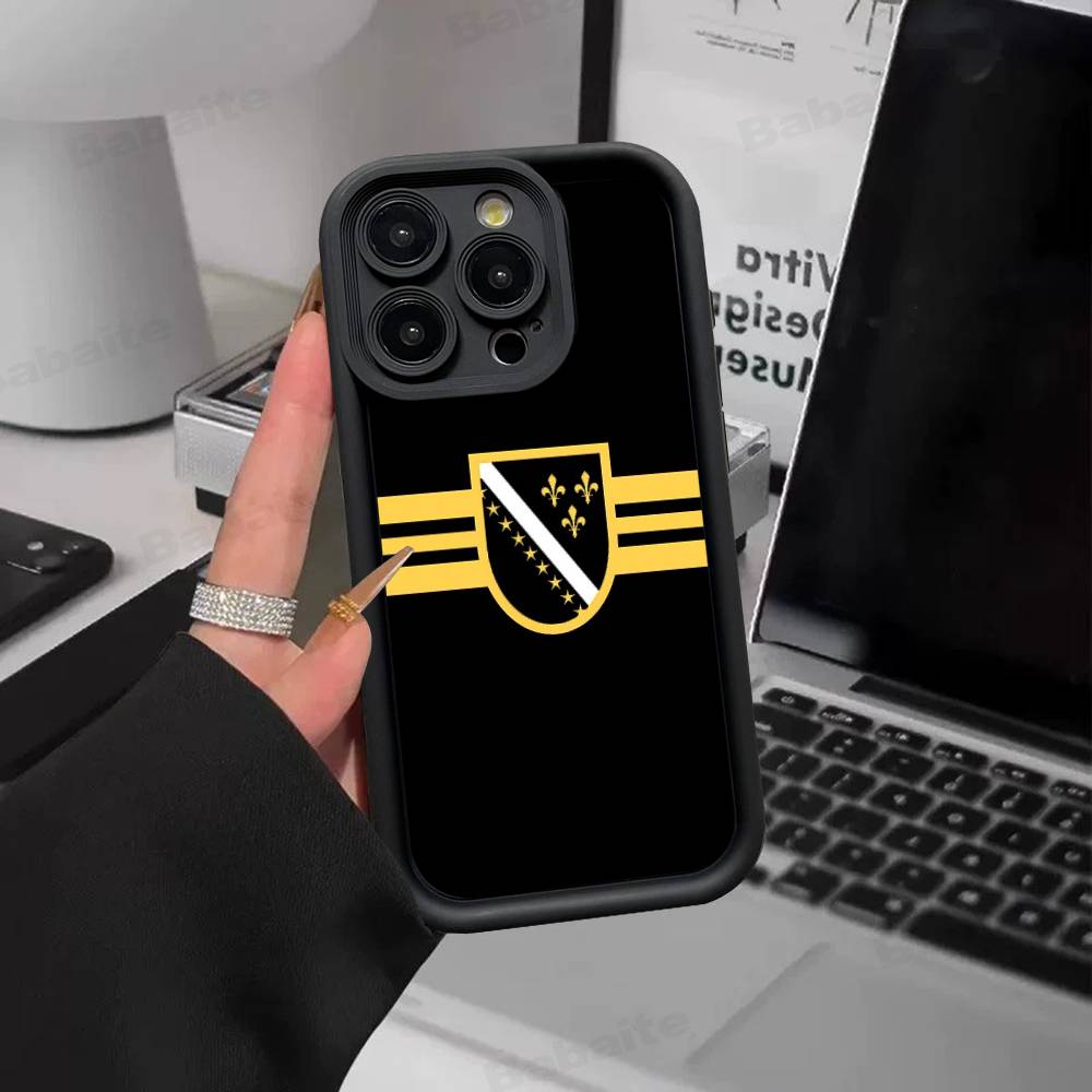 Чехол для телефона с паспортом Боснии и Герцеговины для iPhone 17 16 15 14 13 12 11 Pro Max Plus Силиконовый противоударный чехол