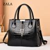 [Женская сумка] яркая кожаная сумка осень-зима новая женская сумка с каменным узором большая вместительная сумка через плечо