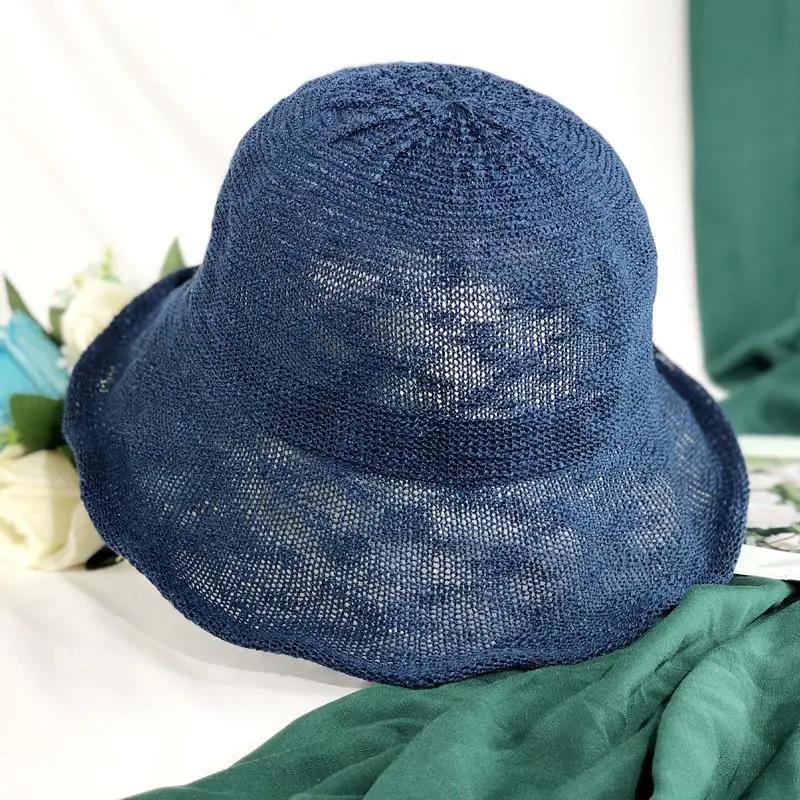 WTEMPO Женские однотонные повседневные универсальные дышащие шляпы от солнца, летние широкополые шляпы для путешествий на открытом воздухе и пляжа