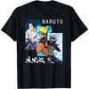 Футболка с коротким рукавом Naruto Shippuden 3 панели и кандзи