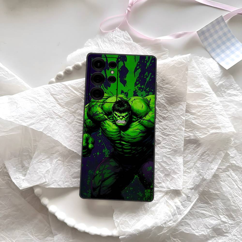 Superhero H-Hulk Phone Case For Samsung S 24 Fe 25 Ultra Plus 20 Lite 21 30 22 23 24 22 Ultra 5G Fundas