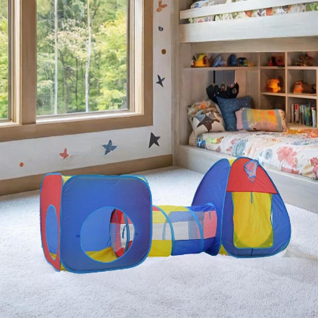 Play Tent Crawl Tunnel and Foldable Gift Playground Indoor Outdoor Game