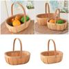 Large Wicker Picnics Basket with Handle Designs Accessory for Garden Fruit Candy Wine and Easters Eggs Gathering