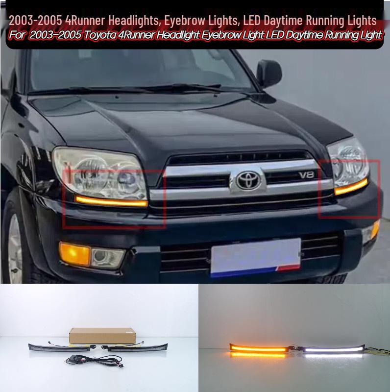Подходит для фар, накладок на фары и светодиодных дневных ходовых огней Toyota 4Runner 2003-2005 годов выпуска.