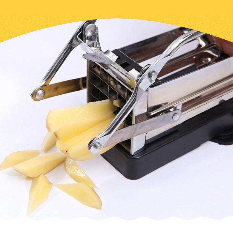 Kitchen Home Slippery Potato Cutter Best Value Potato Slicer Stainless Steel Use Potato Cutter Cucumber Gadgets 1pc
