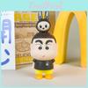 Crayon Shinchan Labubu Pvc Collectible Figure With Assembly For Desktop Decor Fans