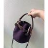 Purple, Velvet Bags, Bucket Bags, Women's Bags, Single-shoulder Bags, Crossbody Bags