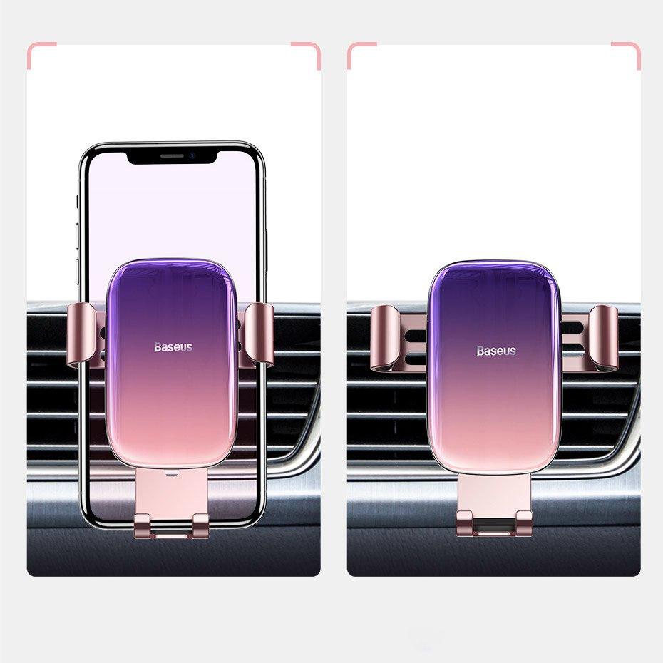 Baseus Glaze Series SUYL-LG01 Gravity Car Air Vent Mount Holder - Black