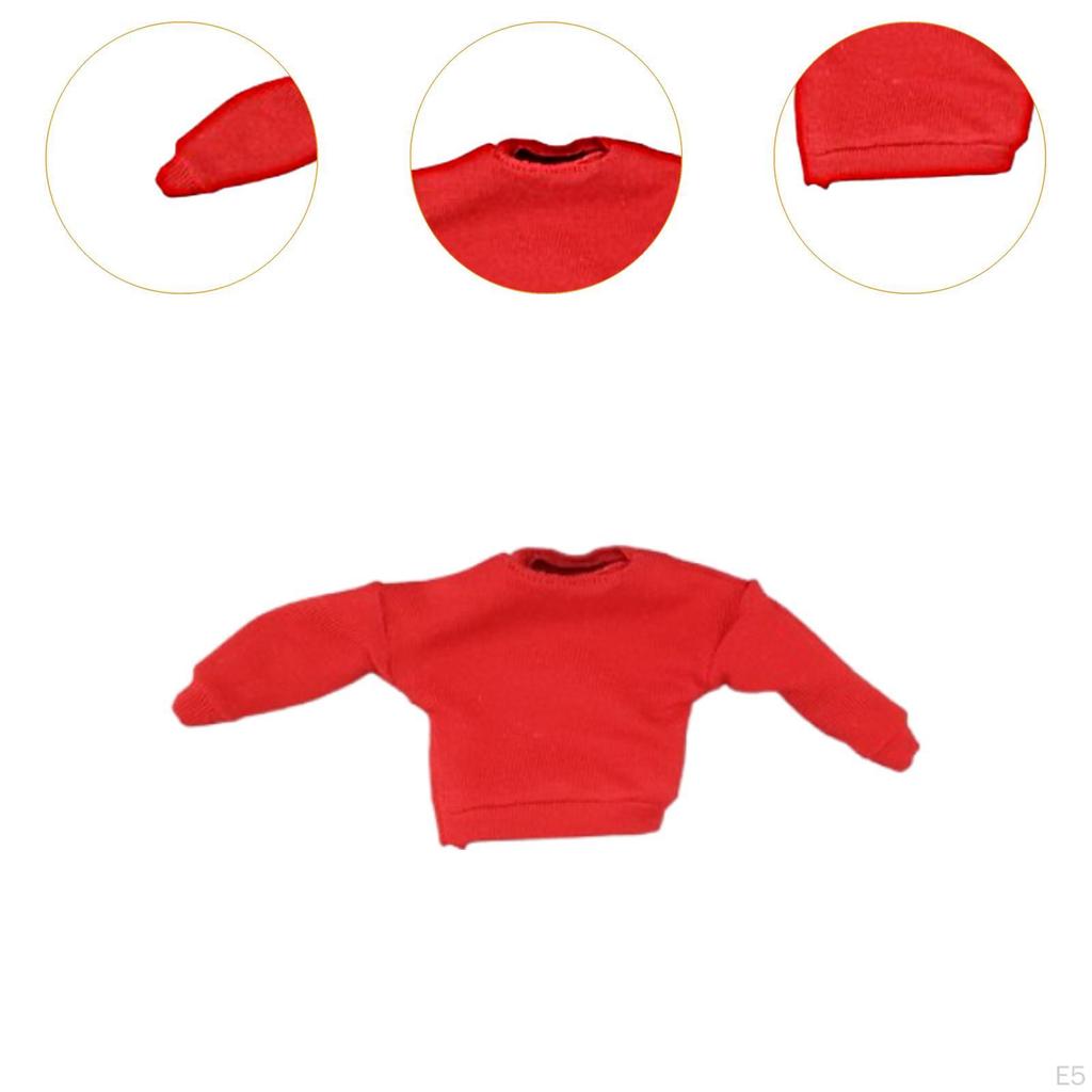1/12 Action Figure Sweater Costumes Dress Up Doll Clothing for 6 Inch