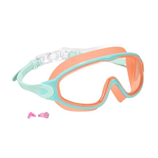 Kids Swim Goggles with Nose Clip And Earplug Anti-Fog UV Protection Pool Glasses Anti Shattered Lens for Boys Girls