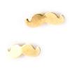 Les Trésors De Lily [K5141] - Gold Plated 'Moustache' Earrings - 8x2 Mm