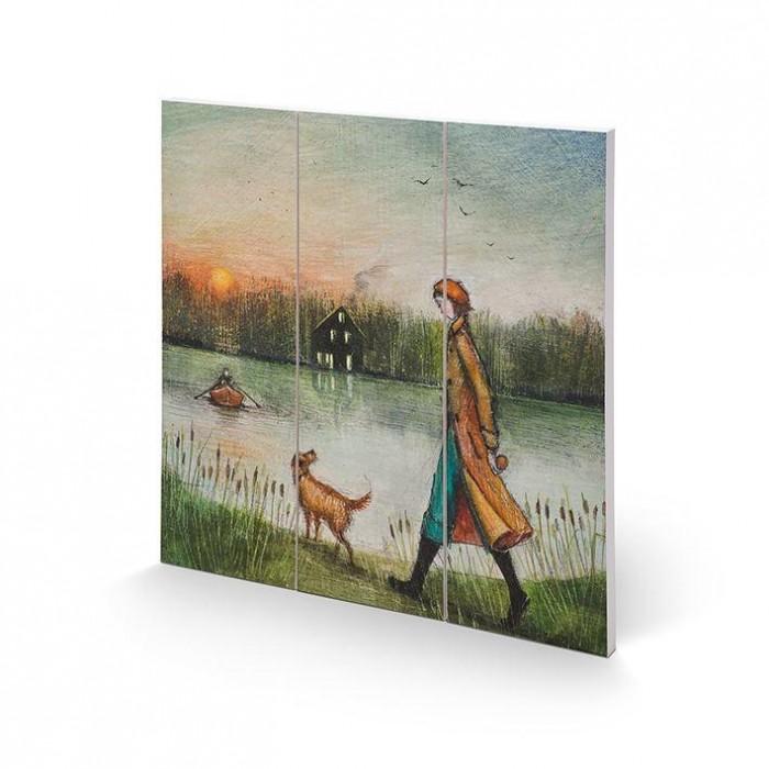 Джо Рамм The Homestead Square Wood Print